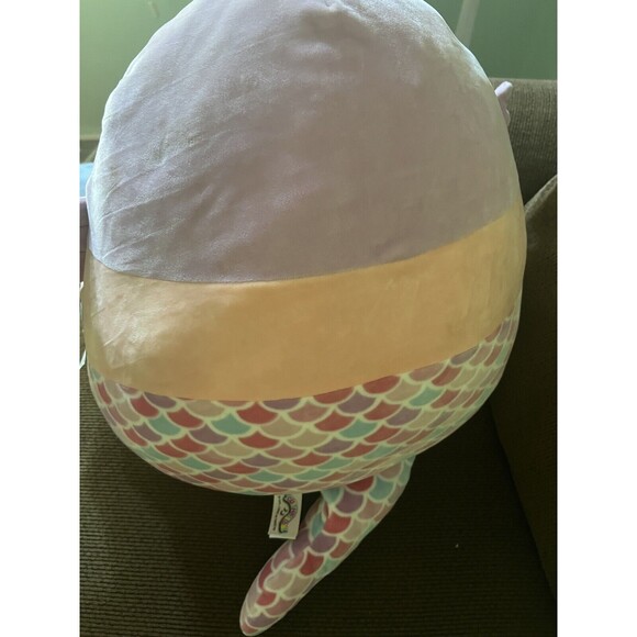 Squishmallows 16” Soft Plush Toy Pillow (Denise the Mermaid) NWT - Picture 4 of 6